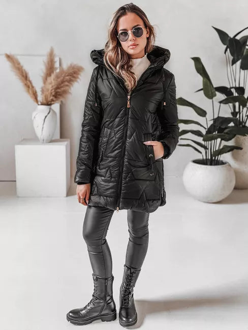 Women's black winter jacket Tango