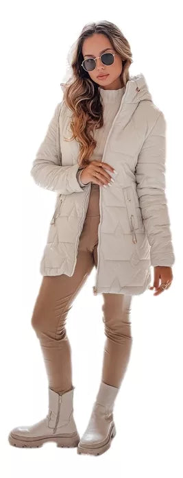 Women's light gray winter jacket Tango