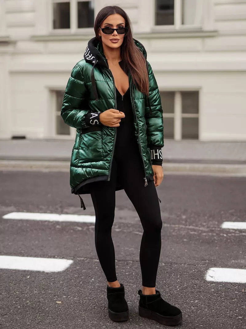 Green shiny jacket Agor