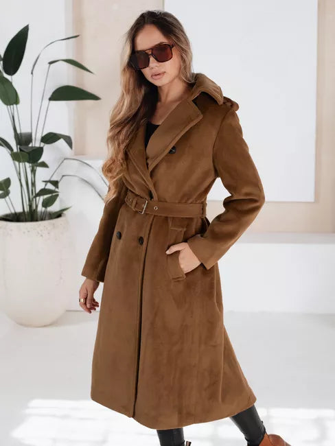 Women's brown winter coat Gino