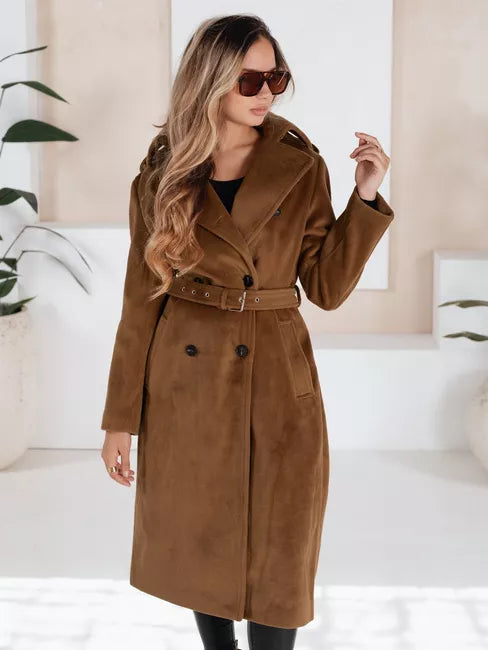 Women's brown winter coat Gino