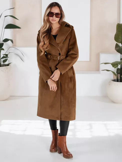 Women's brown winter coat Gino