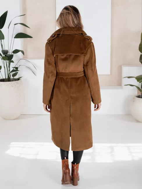 Women's brown winter coat Gino