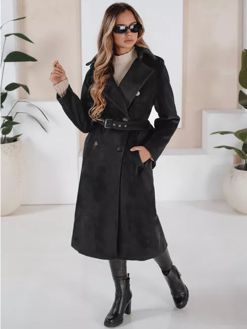 Women's black winter coat Gino