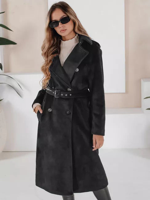 Women's black winter coat Gino