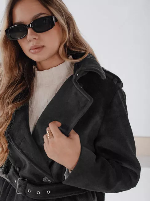 Women's black winter coat Gino