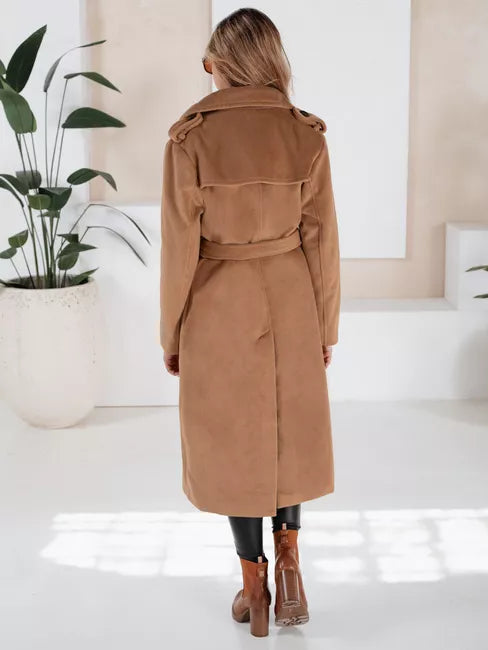 Women's light brown winter coat Gino