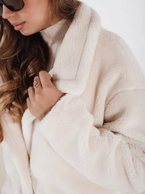 Women's long brown winter coat Fabio