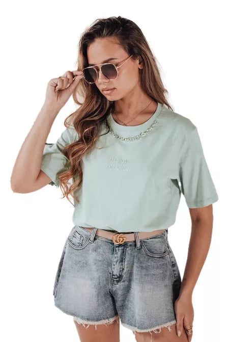 Women's dark blue denim shorts Jeansglow 