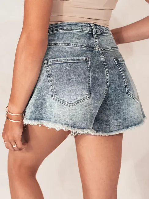 Women's blue denim shorts Jeansglow 