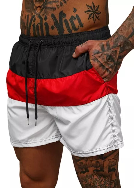 Swim shorts black/white Revel