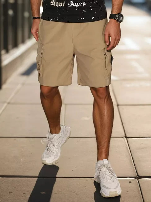 Men's brown shorts Stone