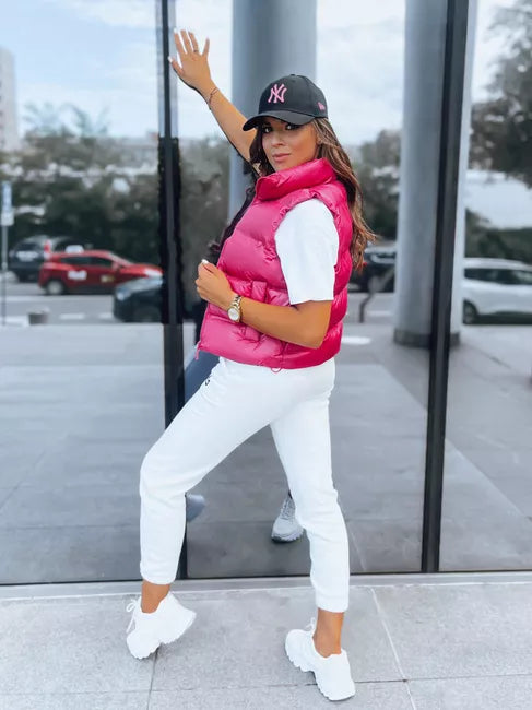 Women's pink vest Evelin