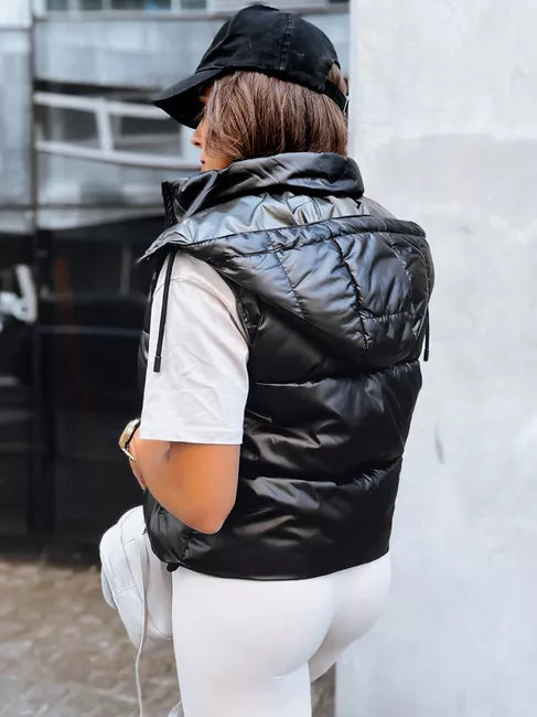 Black shiny vest Osin