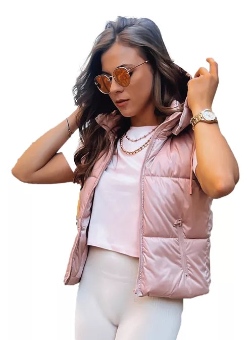Pink shiny vest Osin