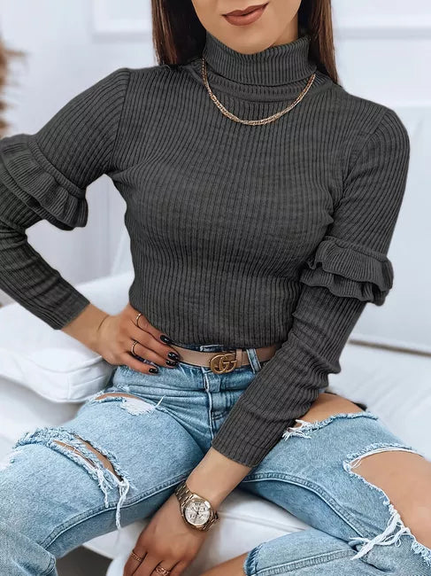 Women's dark gray sweater Bufal