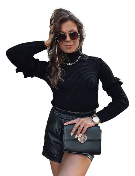 Women's black sweater Bufal