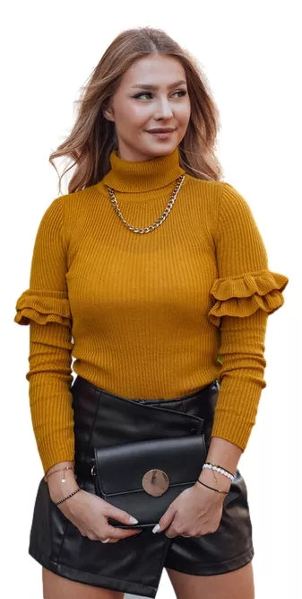 Women's orange sweater Bufal