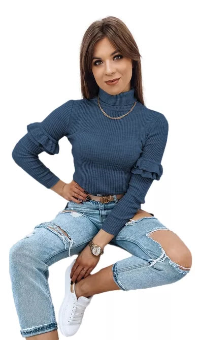 Women's navy blue sweater Bufal