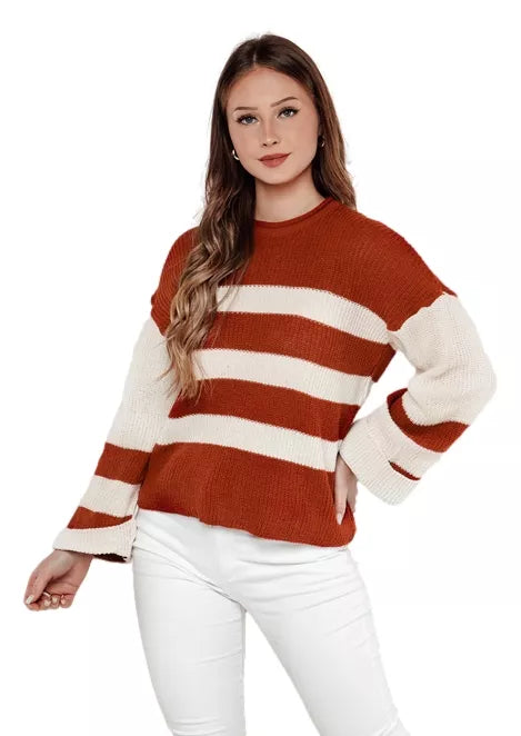 Women's red/white sweater Tango