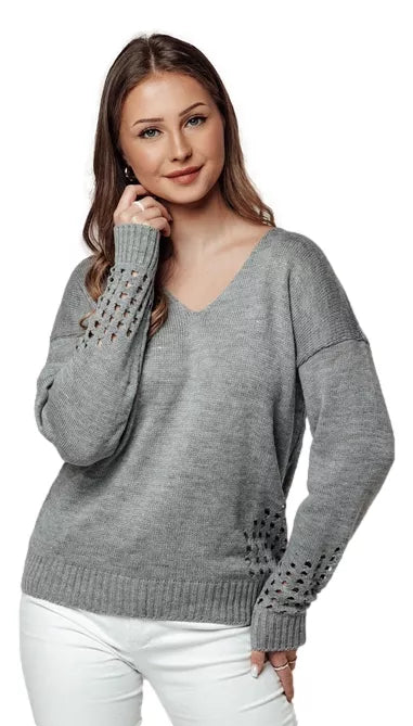 Women's gray sweater Armin