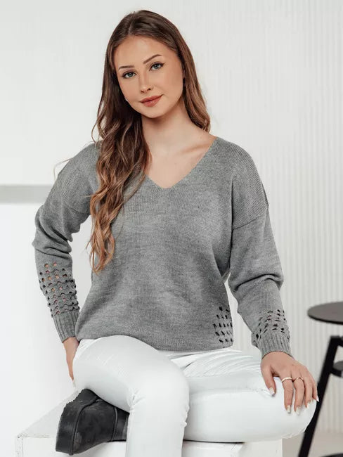 Women's gray sweater Armin