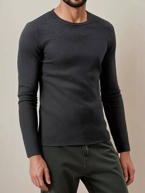 Men's dark gray sweater Areta