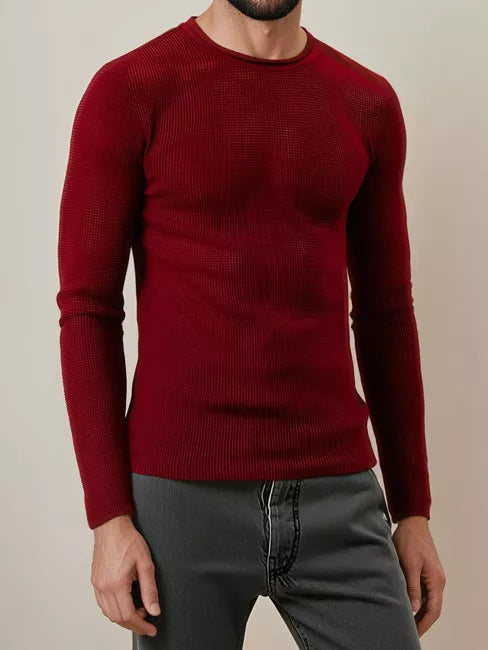 Men's burgundy sweater Areta