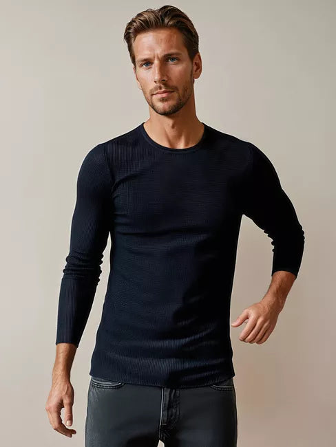 Men's navy blue sweater Areta