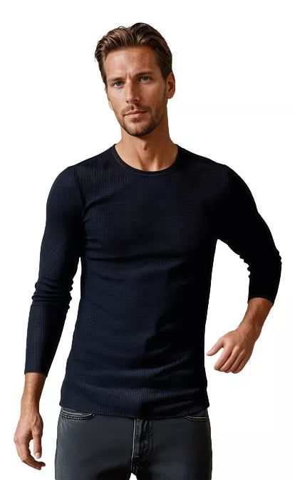 Men's navy blue sweater Areta