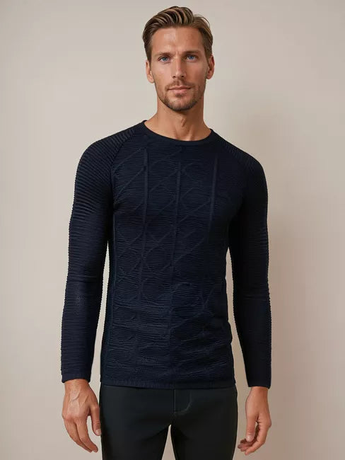 Men's navy blue sweater Zuma