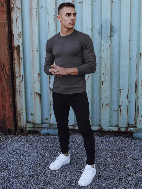 Men's navy blue sweater Mika 