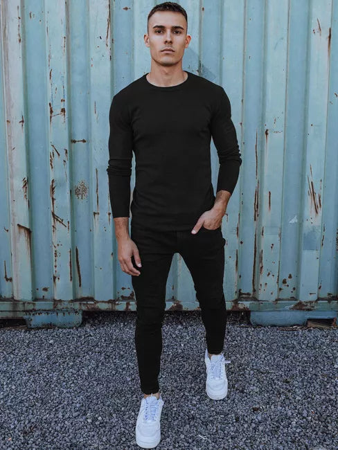 Men's black sweater Mika