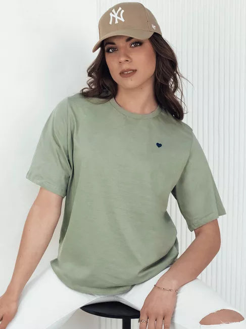 Women's khaki navy T-shirt Mila