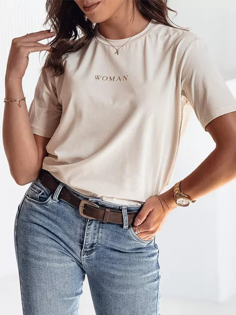 Women's brown T-shirt Woman