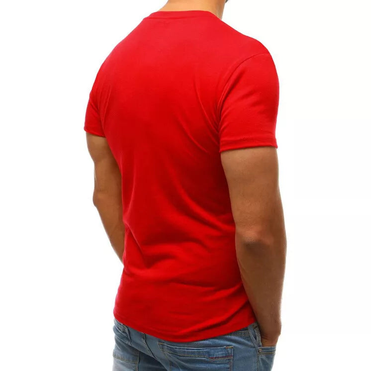 Red men's T-shirt Heart