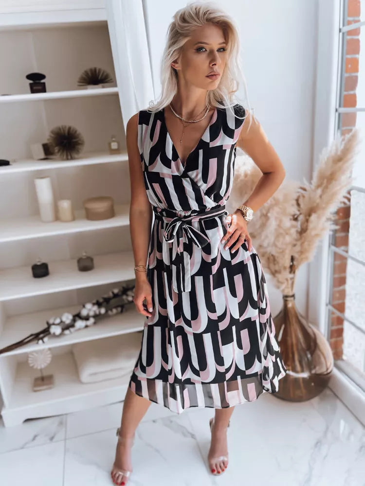 Pink - black women's dress Ulala