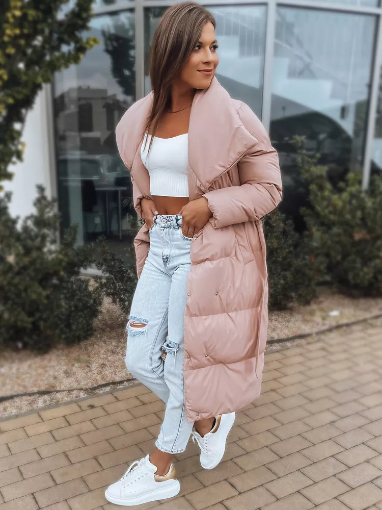 Pink women's quilted jacket Favi