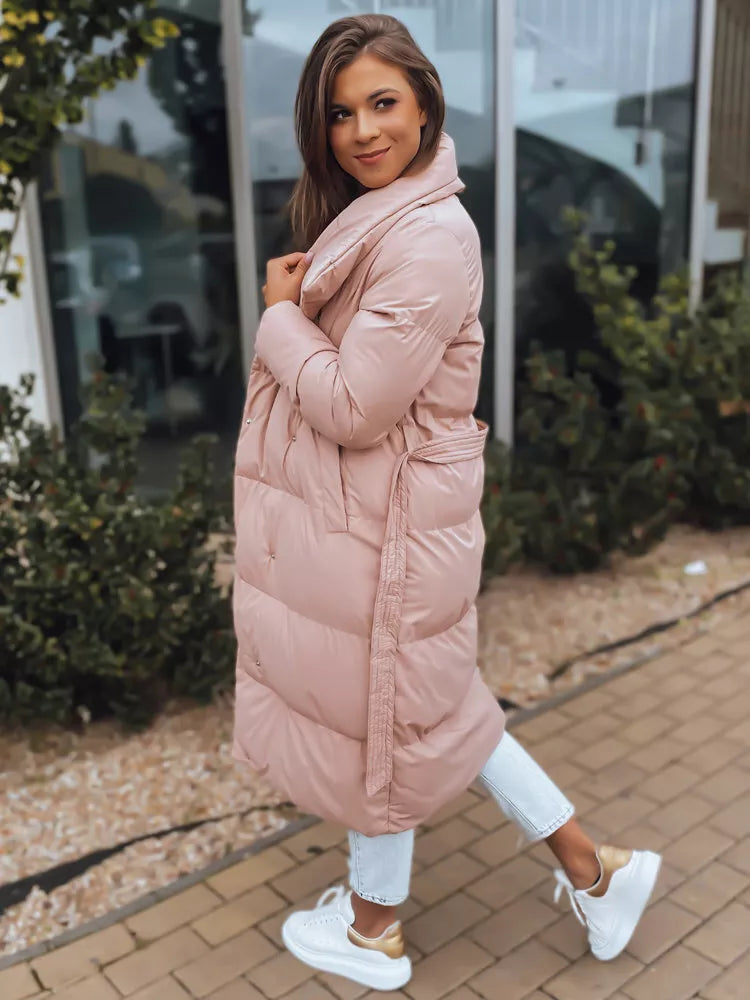 Pink women's quilted jacket Favi
