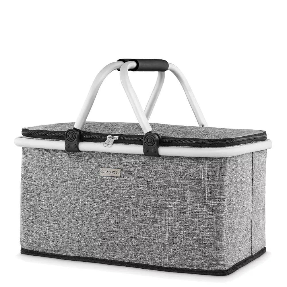 Grey foldable picnic/thermal bag Samba