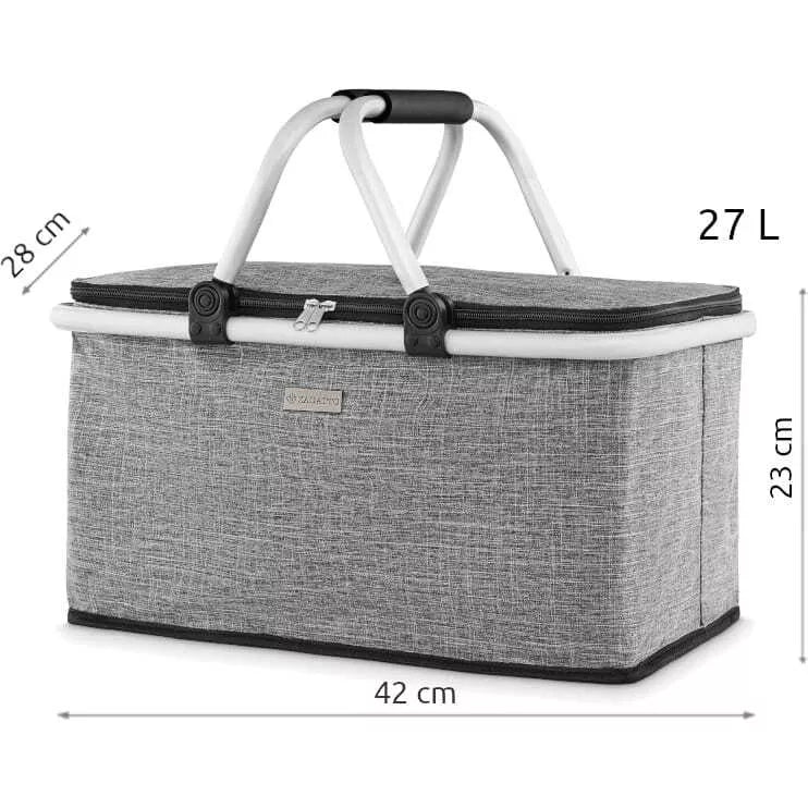 Grey foldable picnic/thermal bag Samba