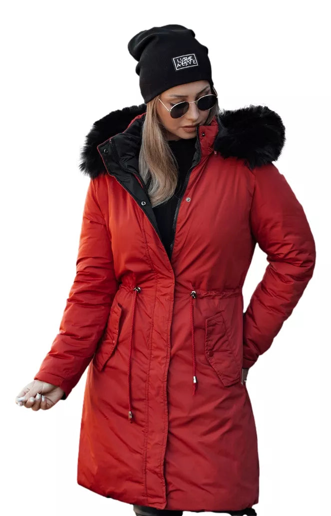 Red women's reversible jacket Adnel
