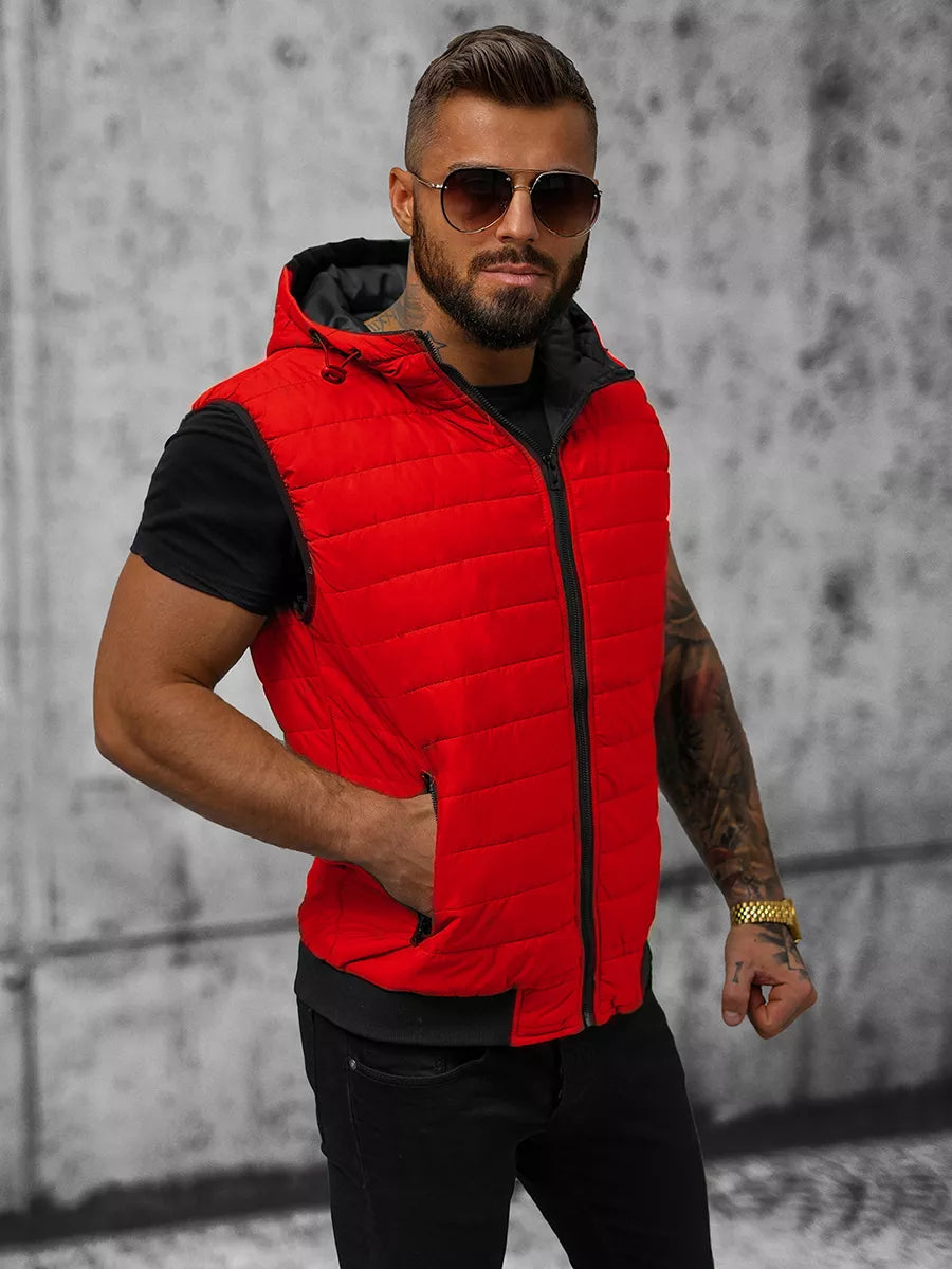 Men's red vest Minel