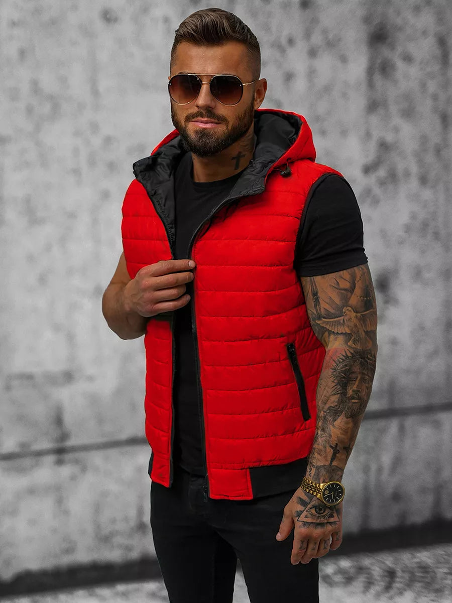 Men's red vest Minel