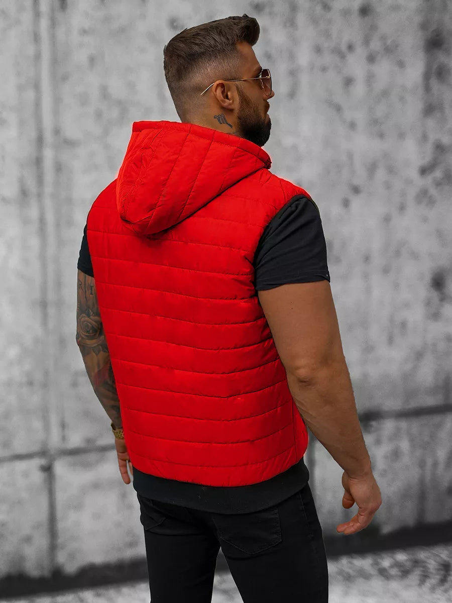 Men's red vest Minel