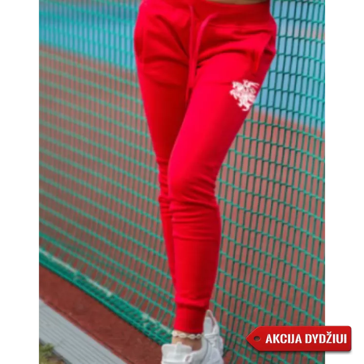 Red women's trousers Vytis