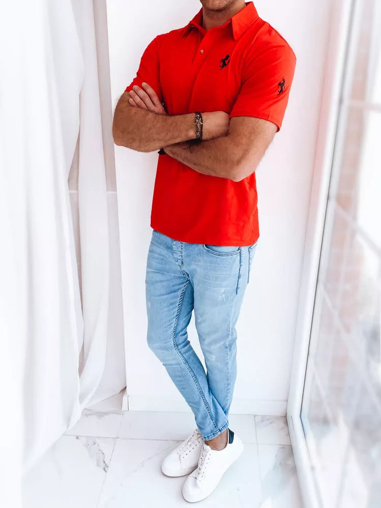 Red polo shirt Horen