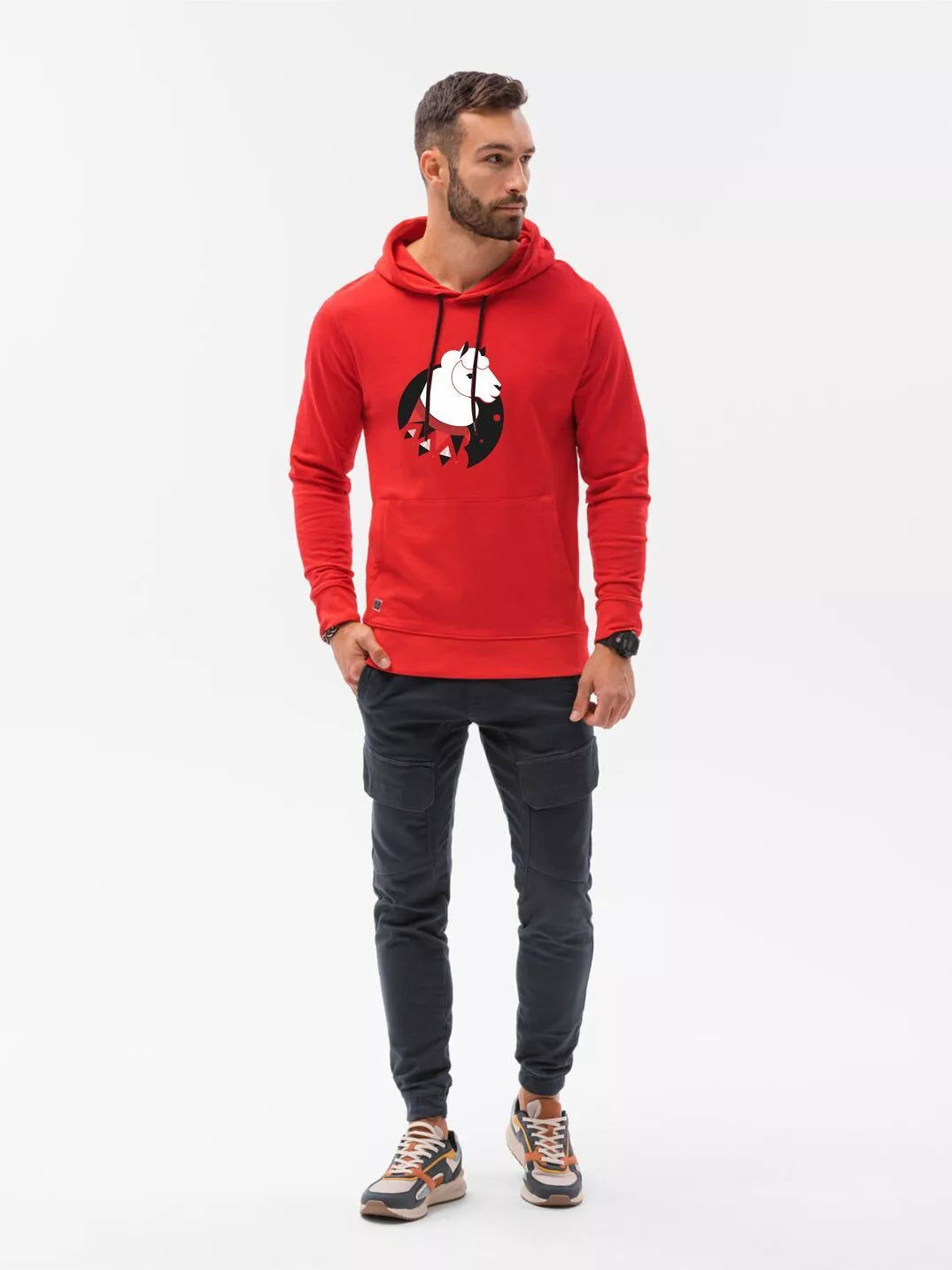Red hoodie Lama 
