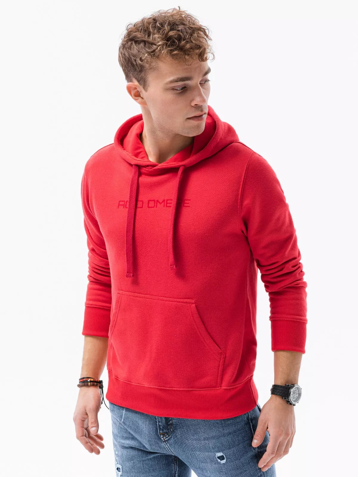 Red men's sweater Lutol
