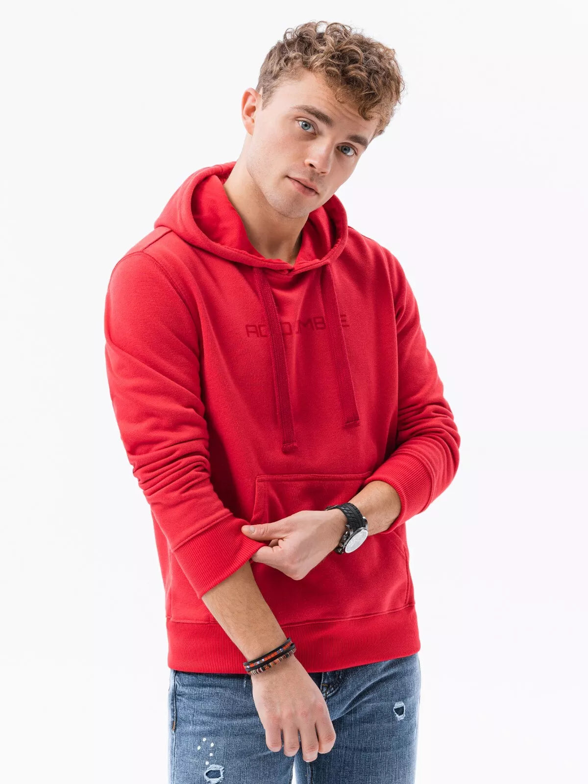 Red men's sweater Lutol
